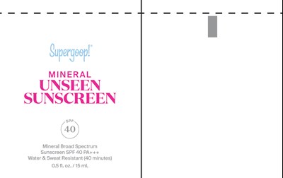 Tube (Mineral Unseen Sunscreen 15ml Tube)